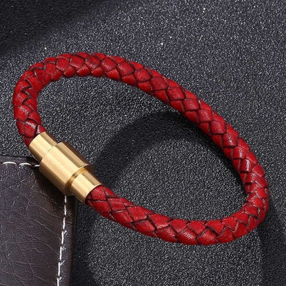 Geflochtenes Lederarmband für Herren