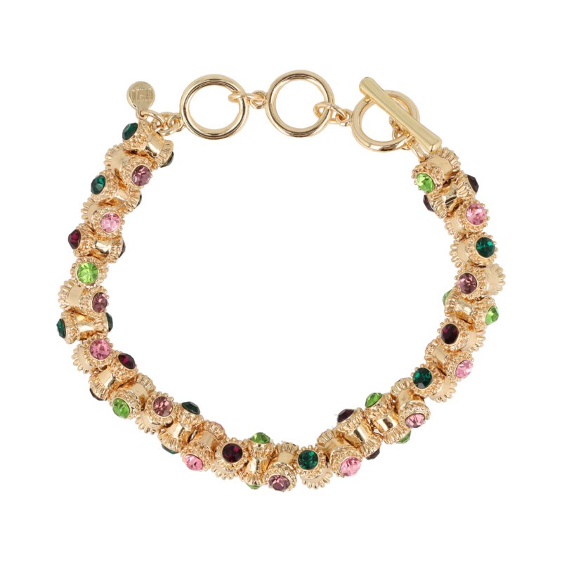 Otazu Vintage Barrel Bracelet Multicolor - Gold